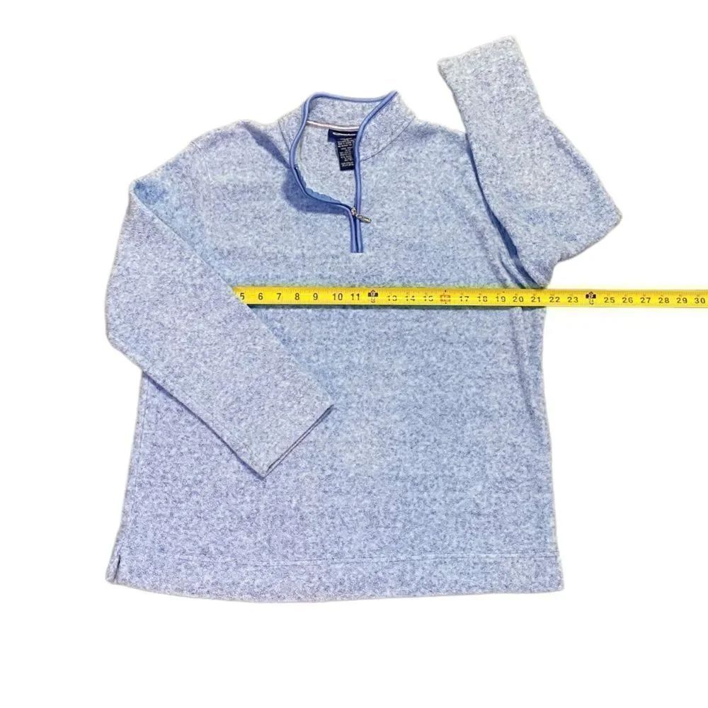 CATALINA Blue Polyester Pullover 1/4 Zip Women’s Size Medium - Picture 4 of 9